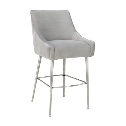 Beatrix Pleated Performance Velvet Stool