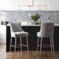 Beatrix Pleated Performance Velvet Stool