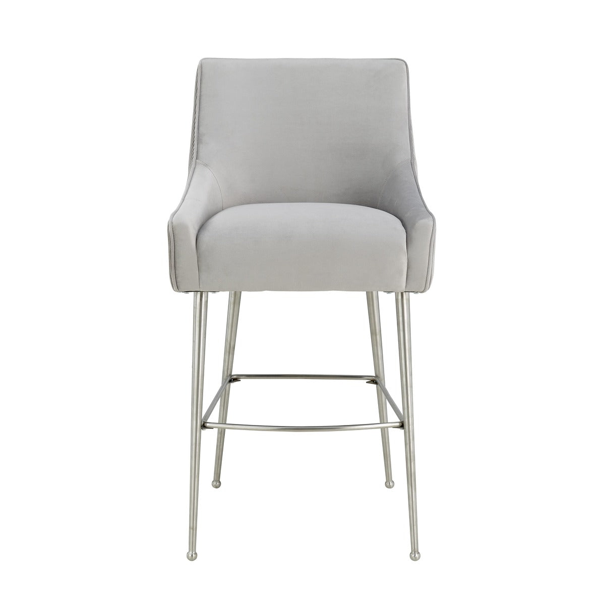 Beatrix Pleated Performance Velvet Stool