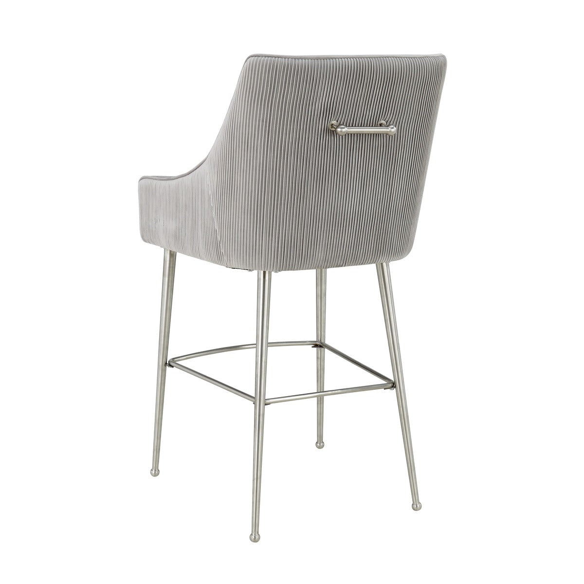 Beatrix Pleated Performance Velvet Stool