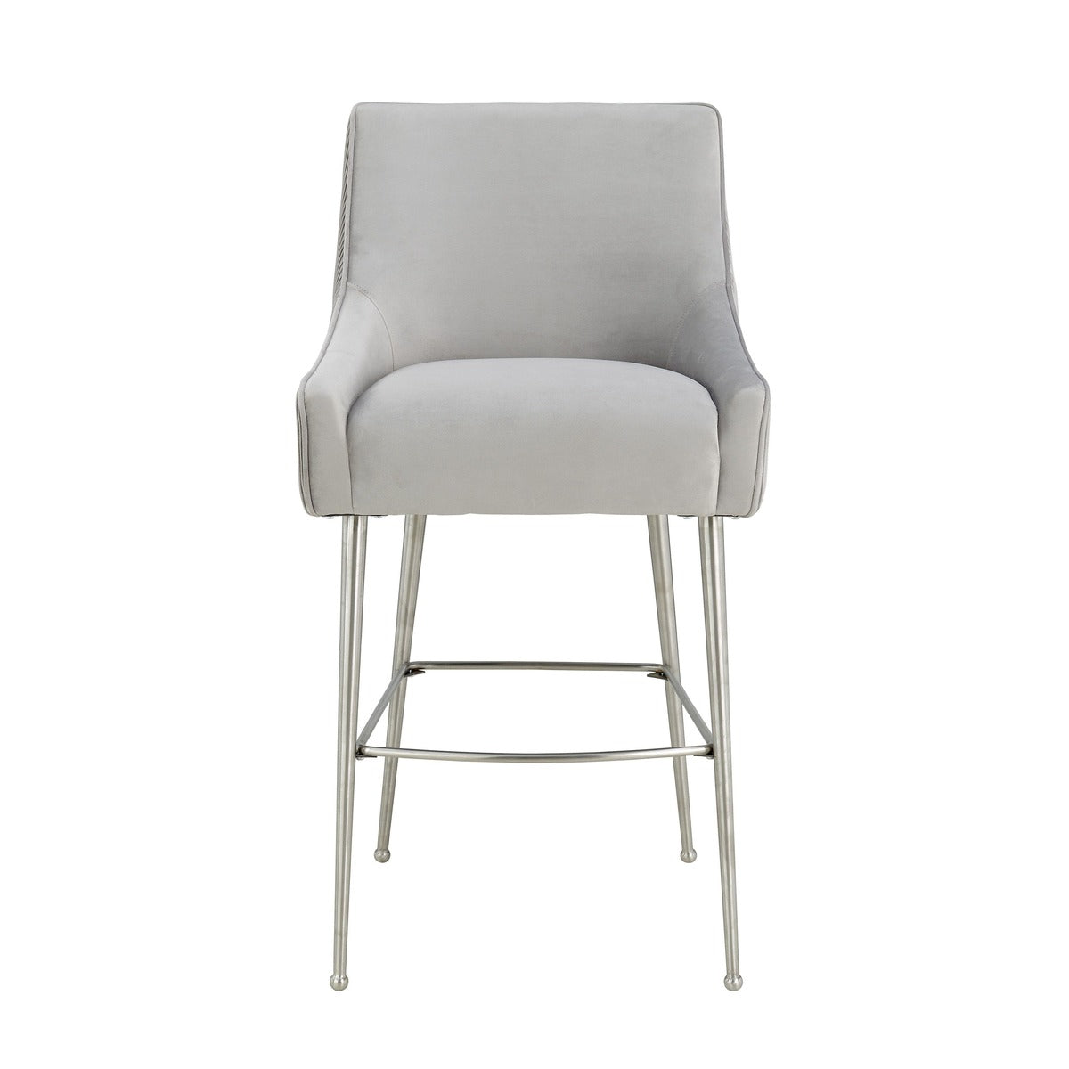 Beatrix Pleated Performance Velvet Stool