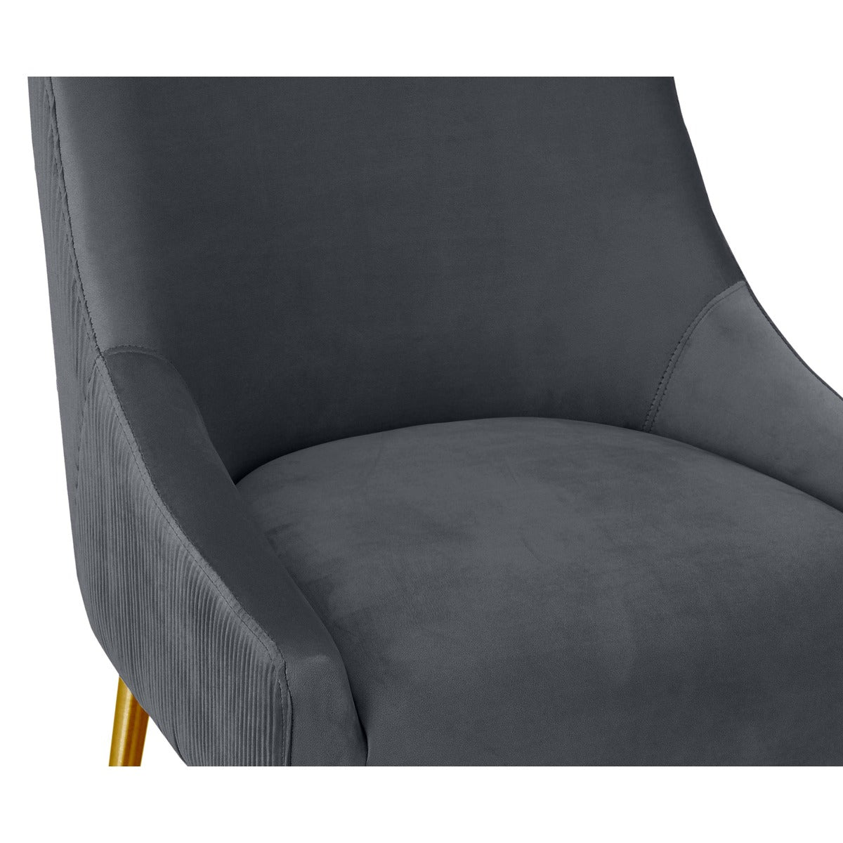 Beatrix Pleated Performance Velvet Stool