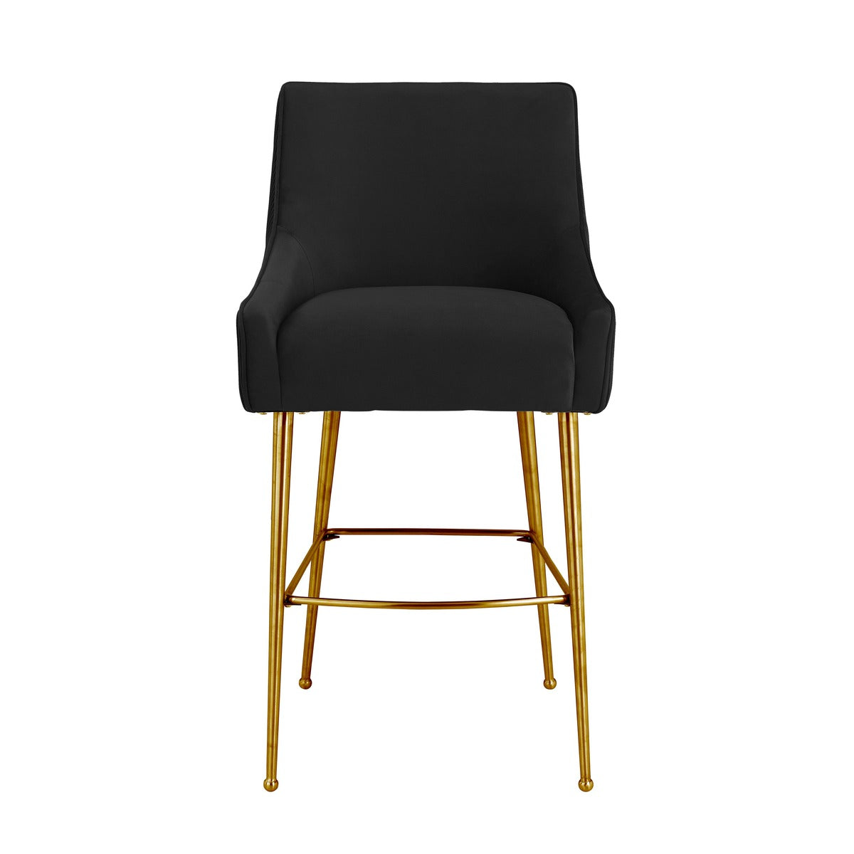 Beatrix Pleated Performance Velvet Stool
