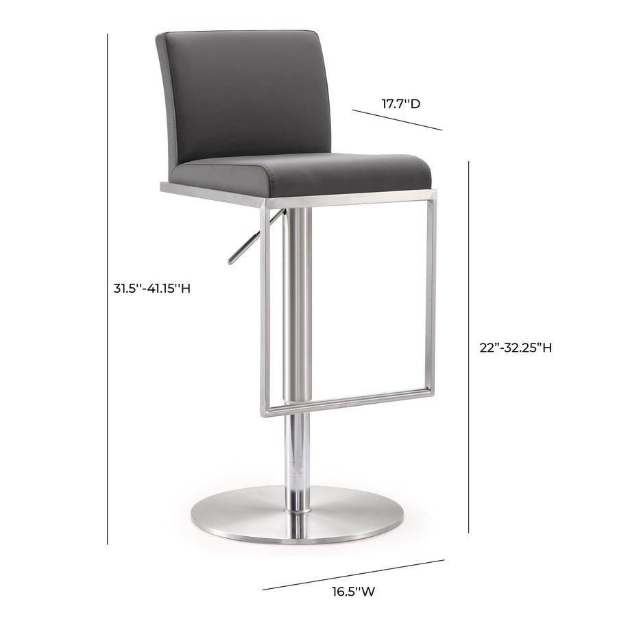 Amalfi Performance Vegan Leather Adjustable Stool