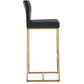 Denmark Performance Vegan Leather Stool with Gold Base - Set of 2
