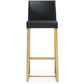 Denmark Performance Vegan Leather Stool with Gold Base - Set of 2