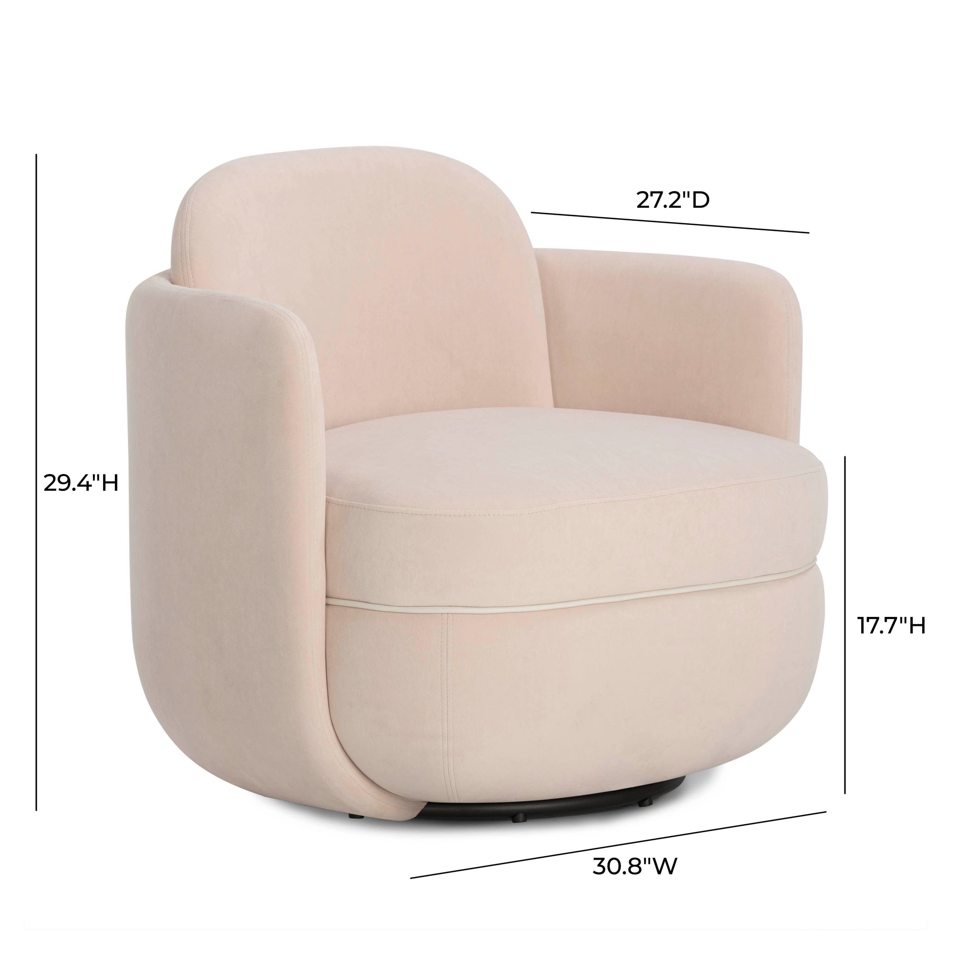 TOV-S54471 wolfie velvet swivel chair 7