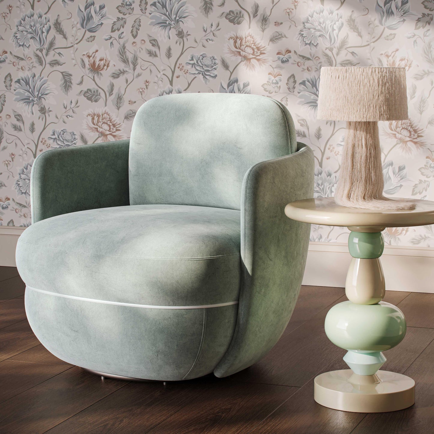 TOV-S54472 wolfie velvet swivel chair 10