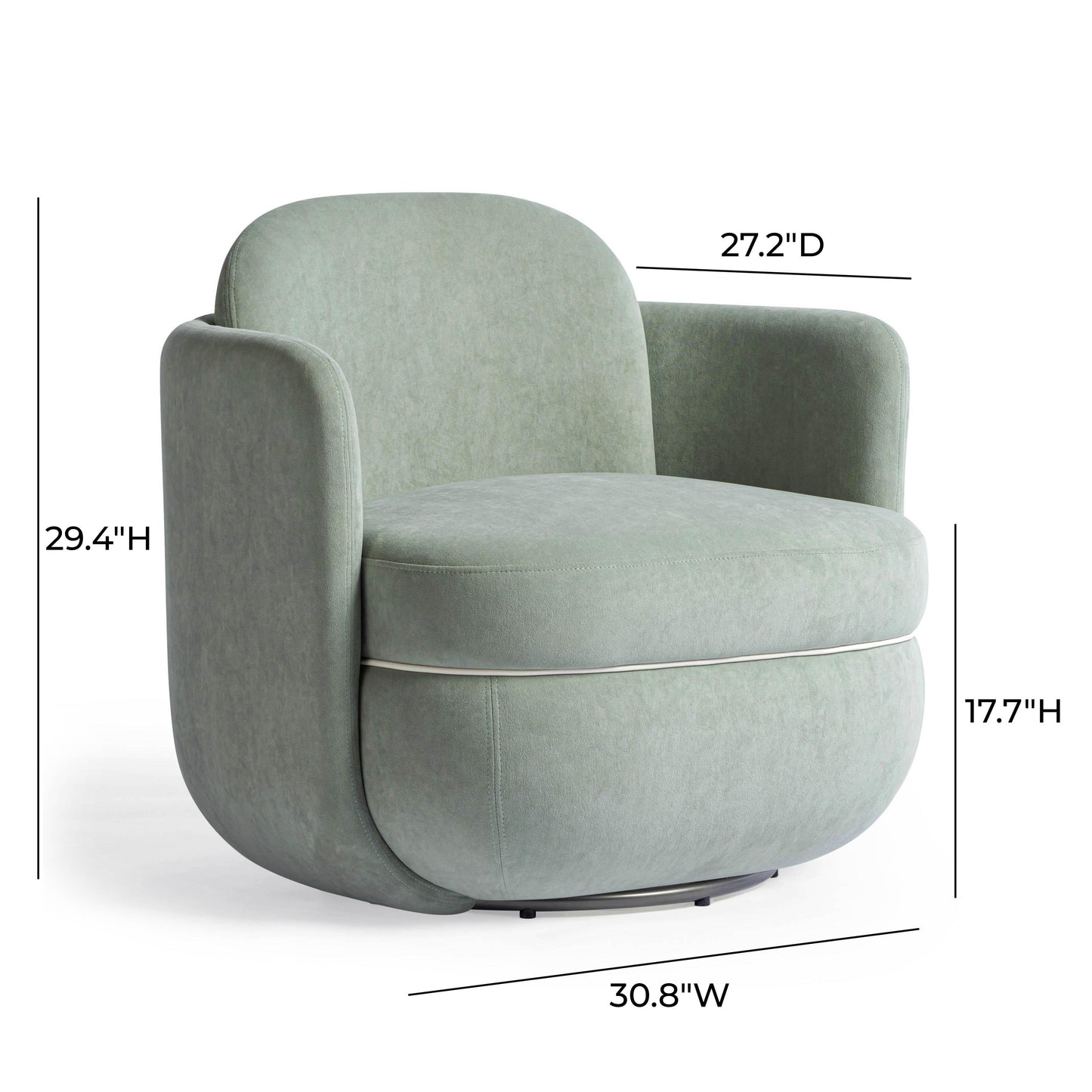 TOV-S54472 wolfie velvet swivel chair 15